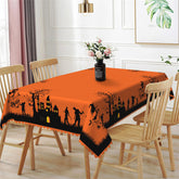Lofaris Orange Night Branch Tablecloth For Halloween Party